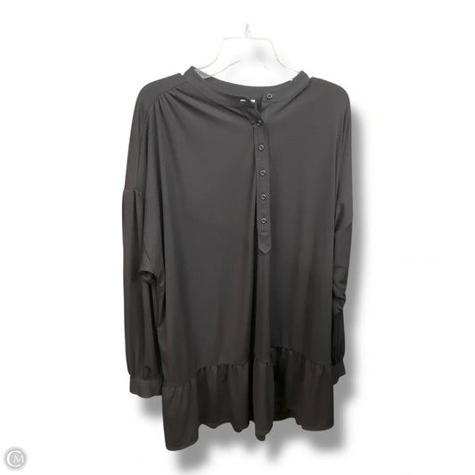 Top Long Sleeve Basic By Elizabeth And James In Black, Size: Xxl