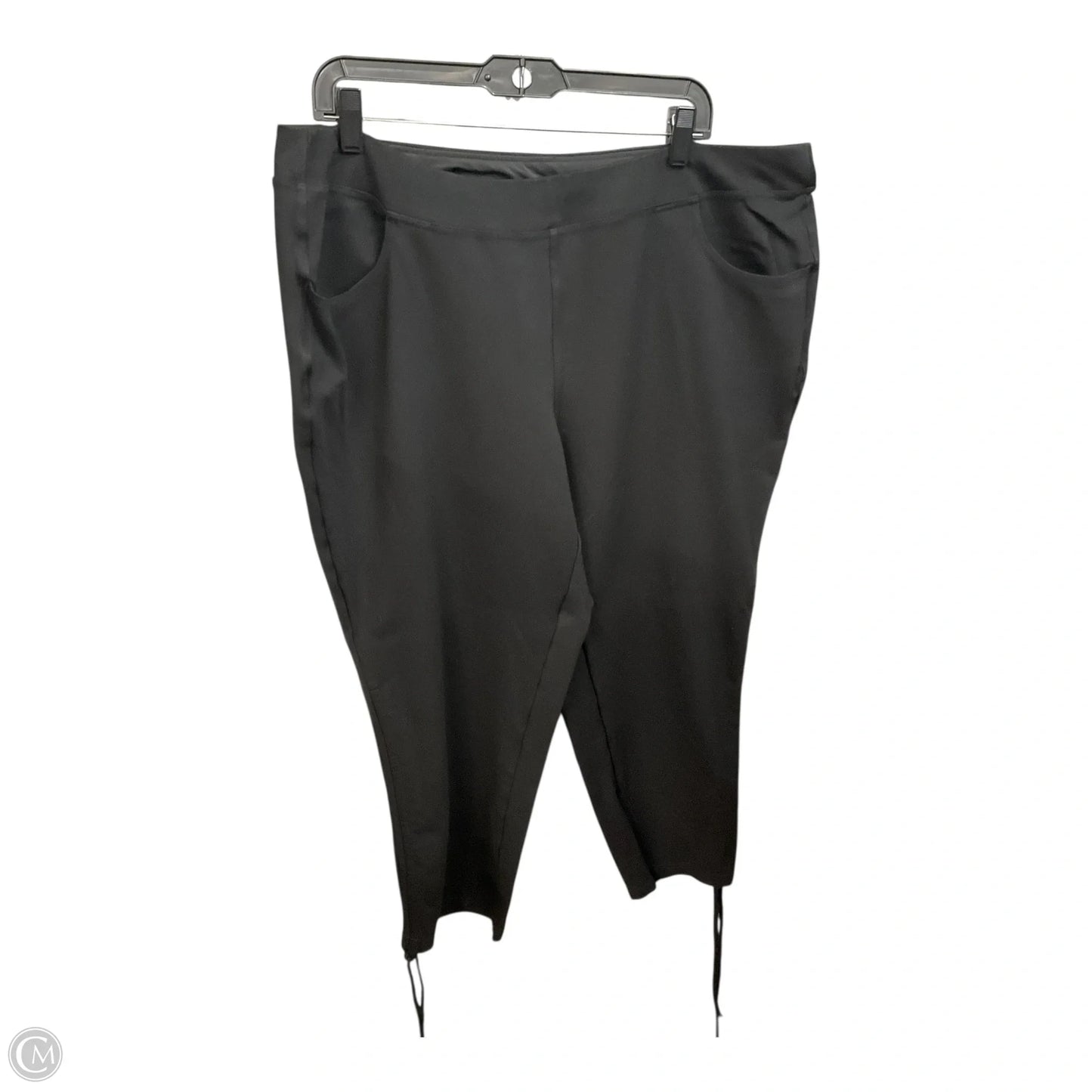 Pants Linen By Belle By Kim Gravel In Black, Size: 3x