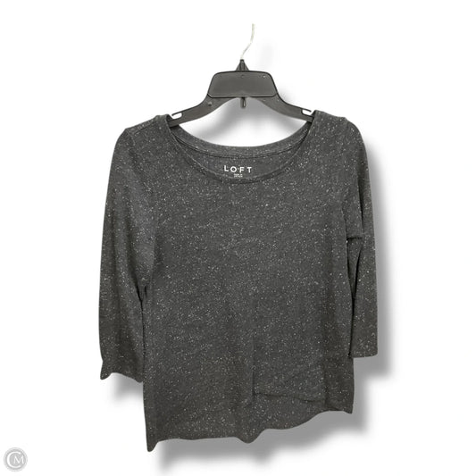 Top 3/4 Sleeve Basic By Loft In Grey, Size: S