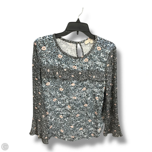 Top Long Sleeve By Loft In Blue, Size: S