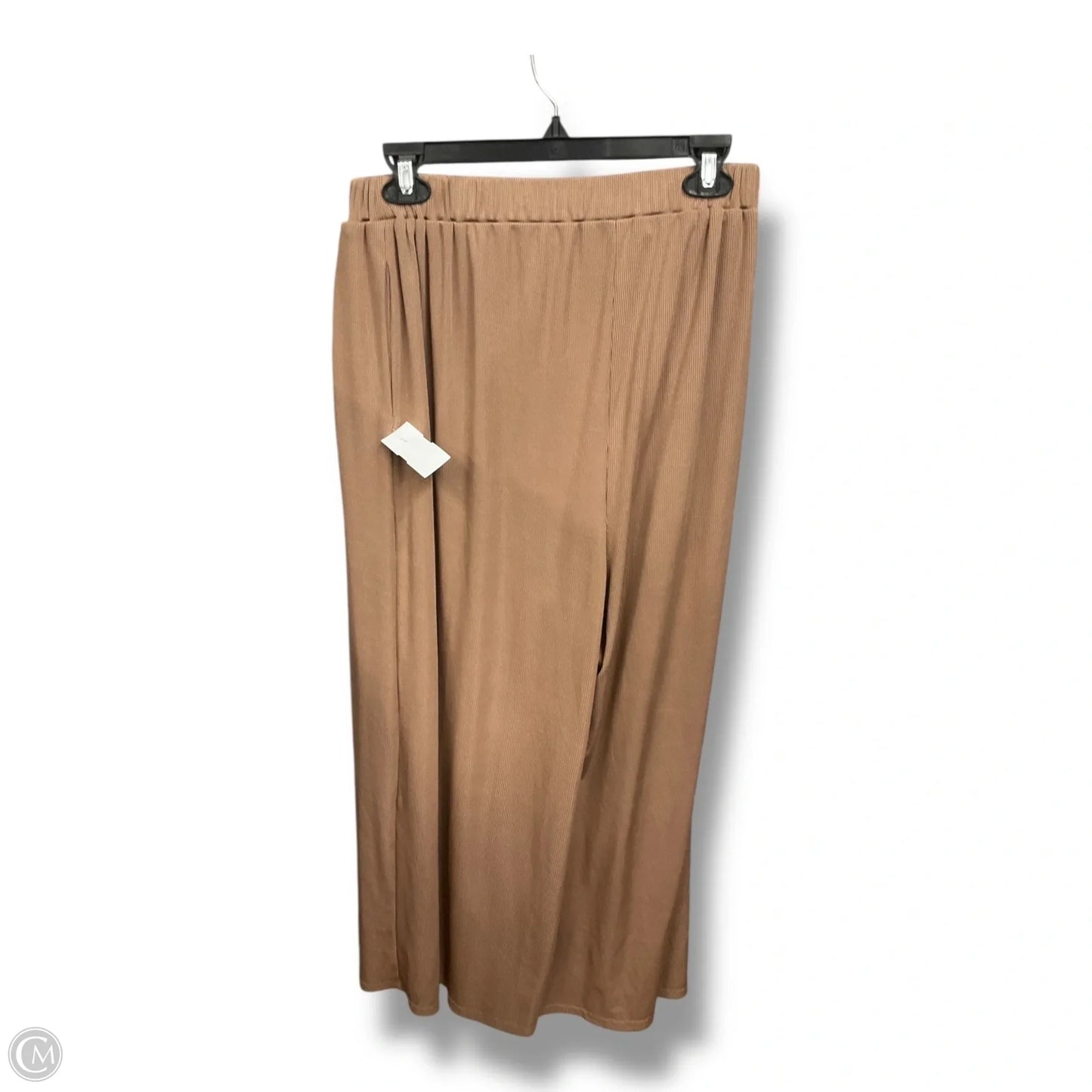 Pants Lounge By Cider In Tan, Size: 1x