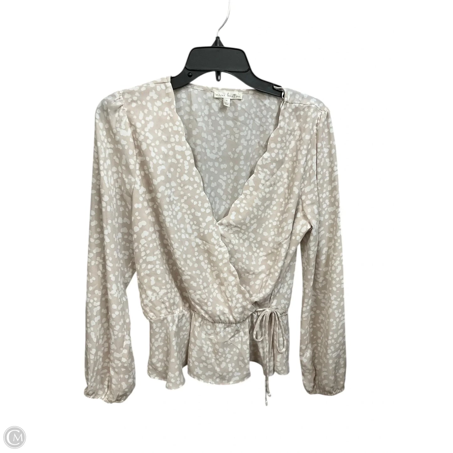 Blouse Long Sleeve By Nine Britton In Animal Print, Size: M