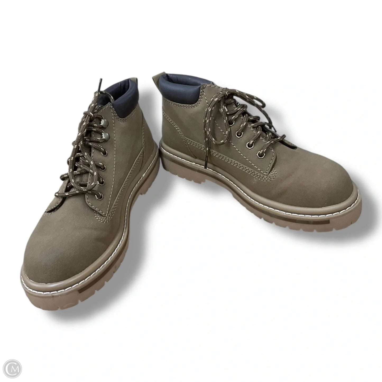 Boots Ankle Flats By Faded Glory In Beige, Size: 8