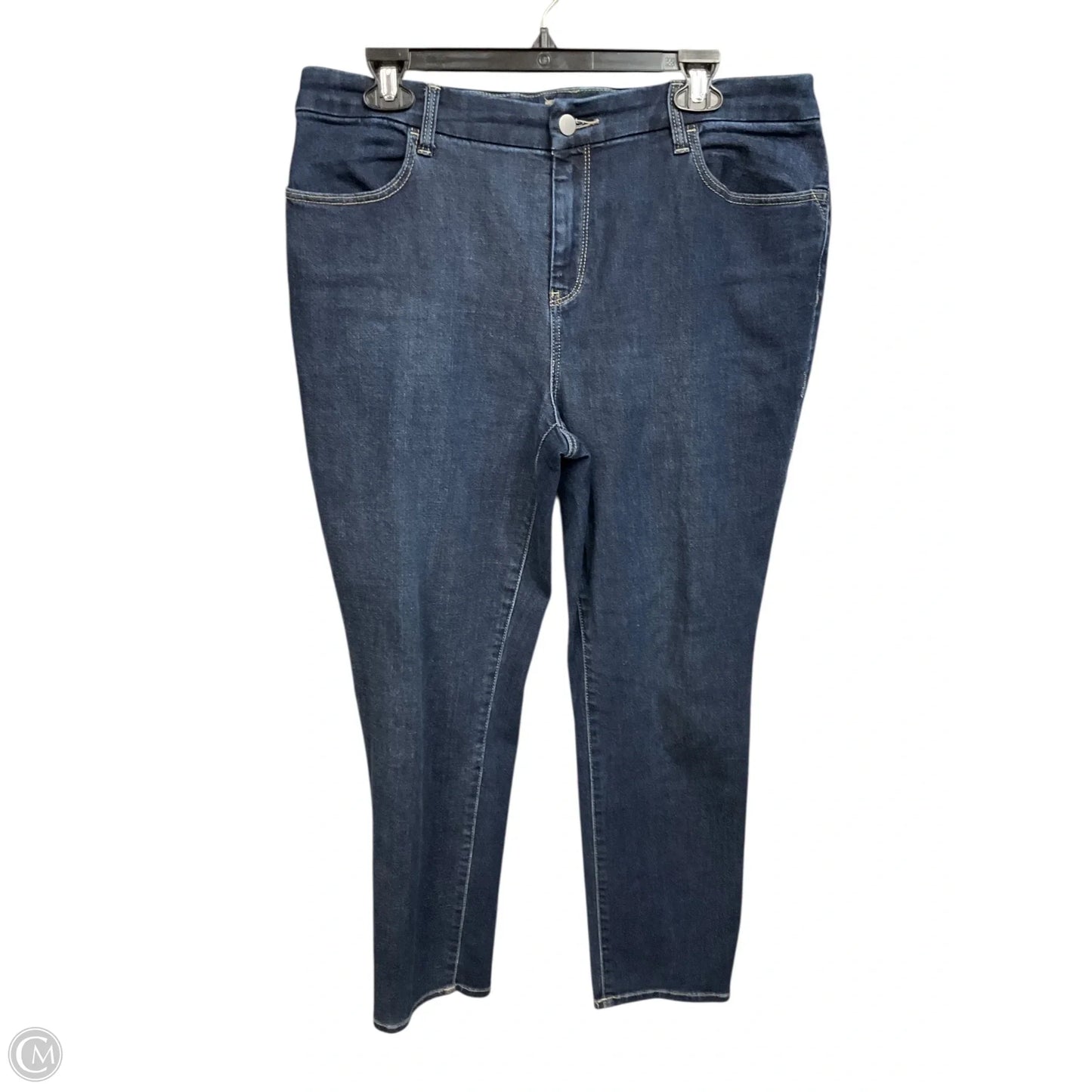 Jeans Skinny By Chicos In Blue Denim, Size: 12