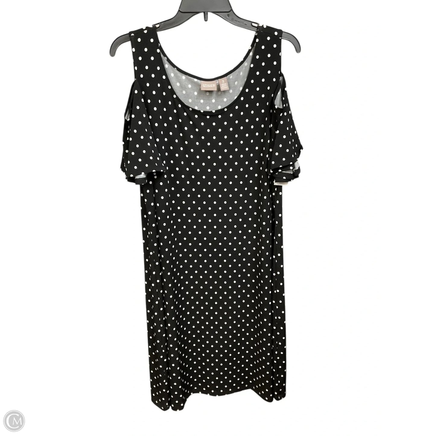 Dress Casual Midi By Chicos In Polkadot Pattern, Size: Xl