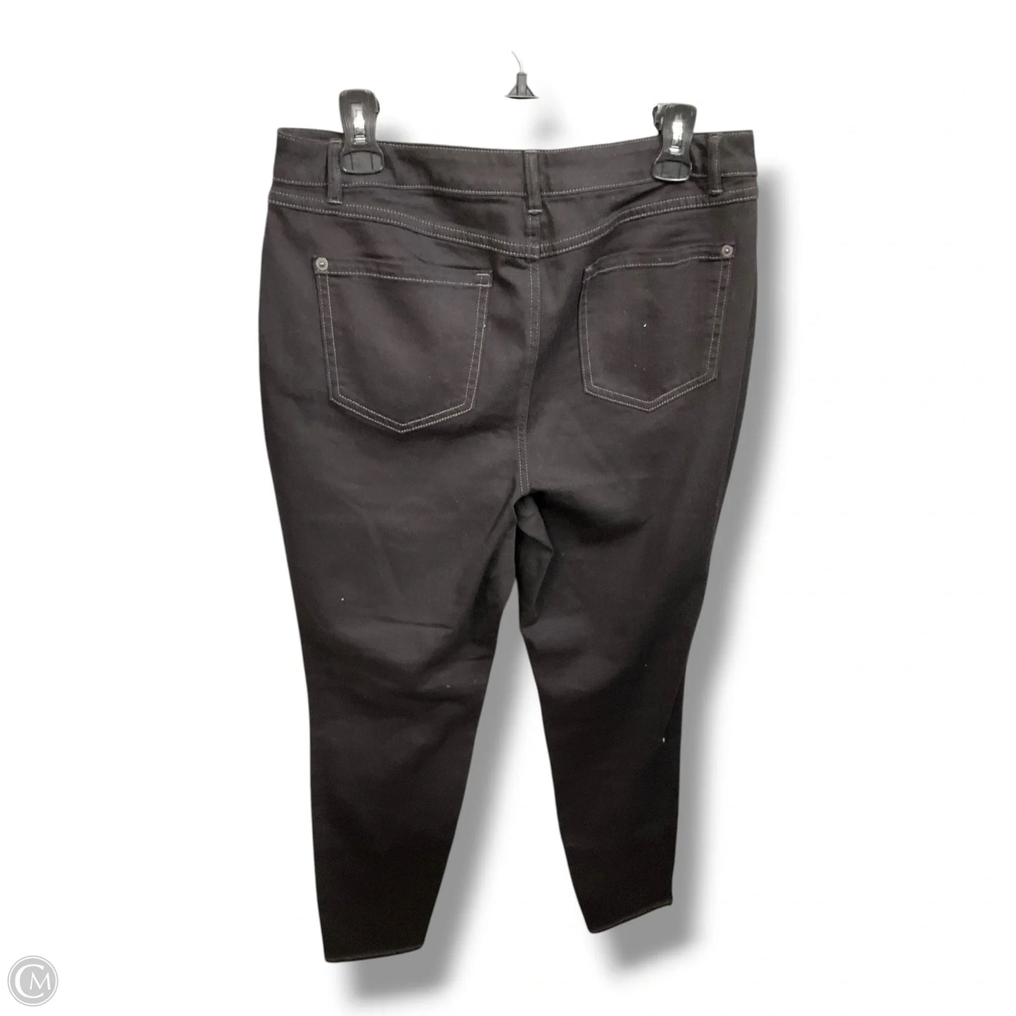 Jeans Skinny By Cmb In Black Denim, Size: 14p