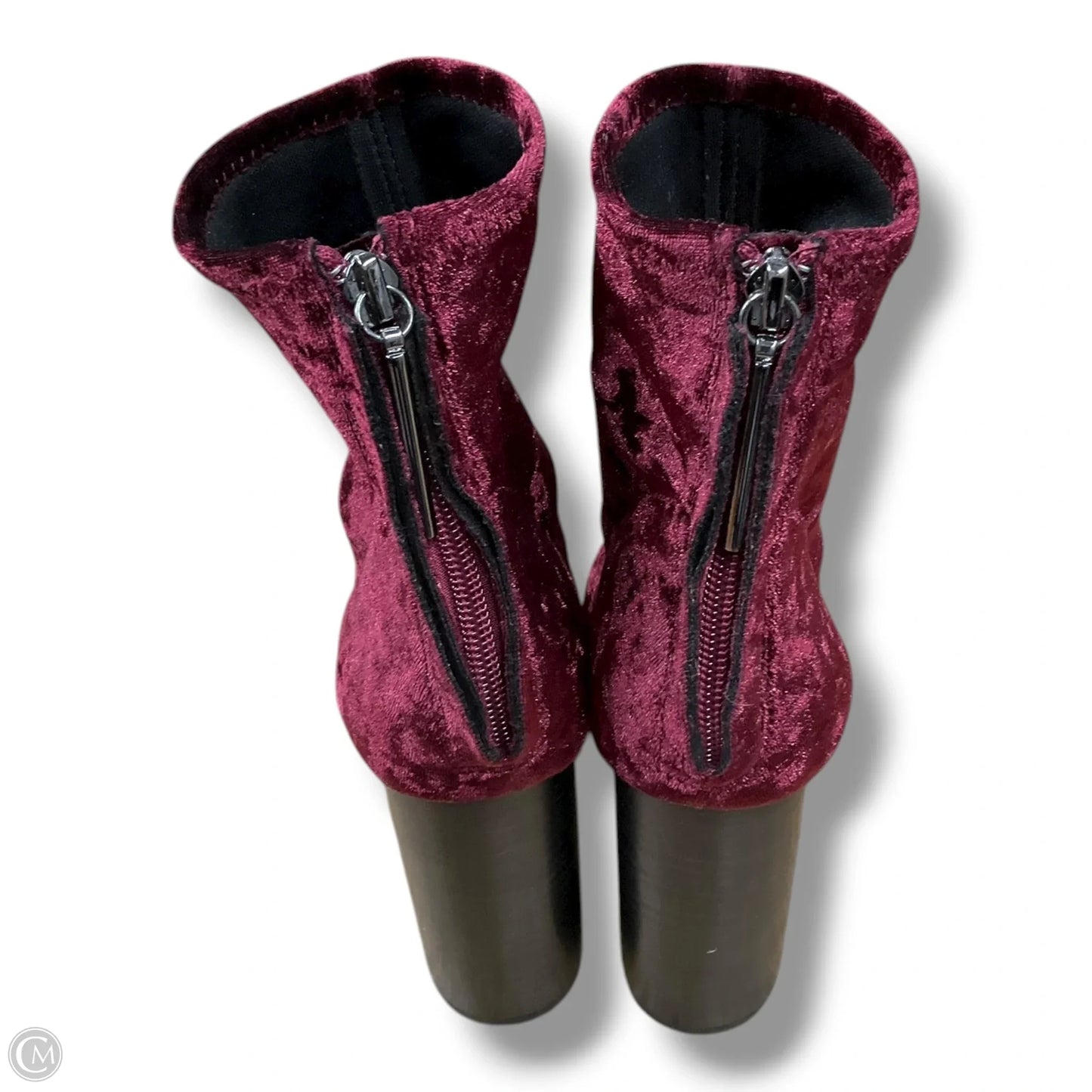 Shoes Heels Block By French Connection In Maroon, Size: 8