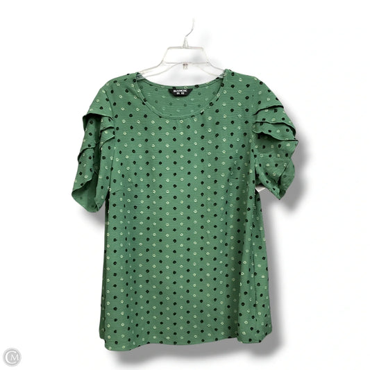 Top Short Sleeve By Bloomchic In Green, Size: L