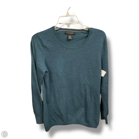 Top Long Sleeve Basic By Banana Republic In Teal, Size: L