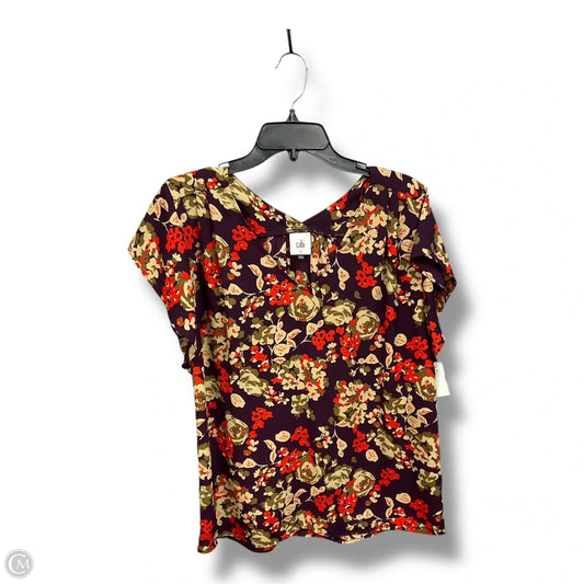 Top Sleeveless By Cabi In Floral Print, Size: M