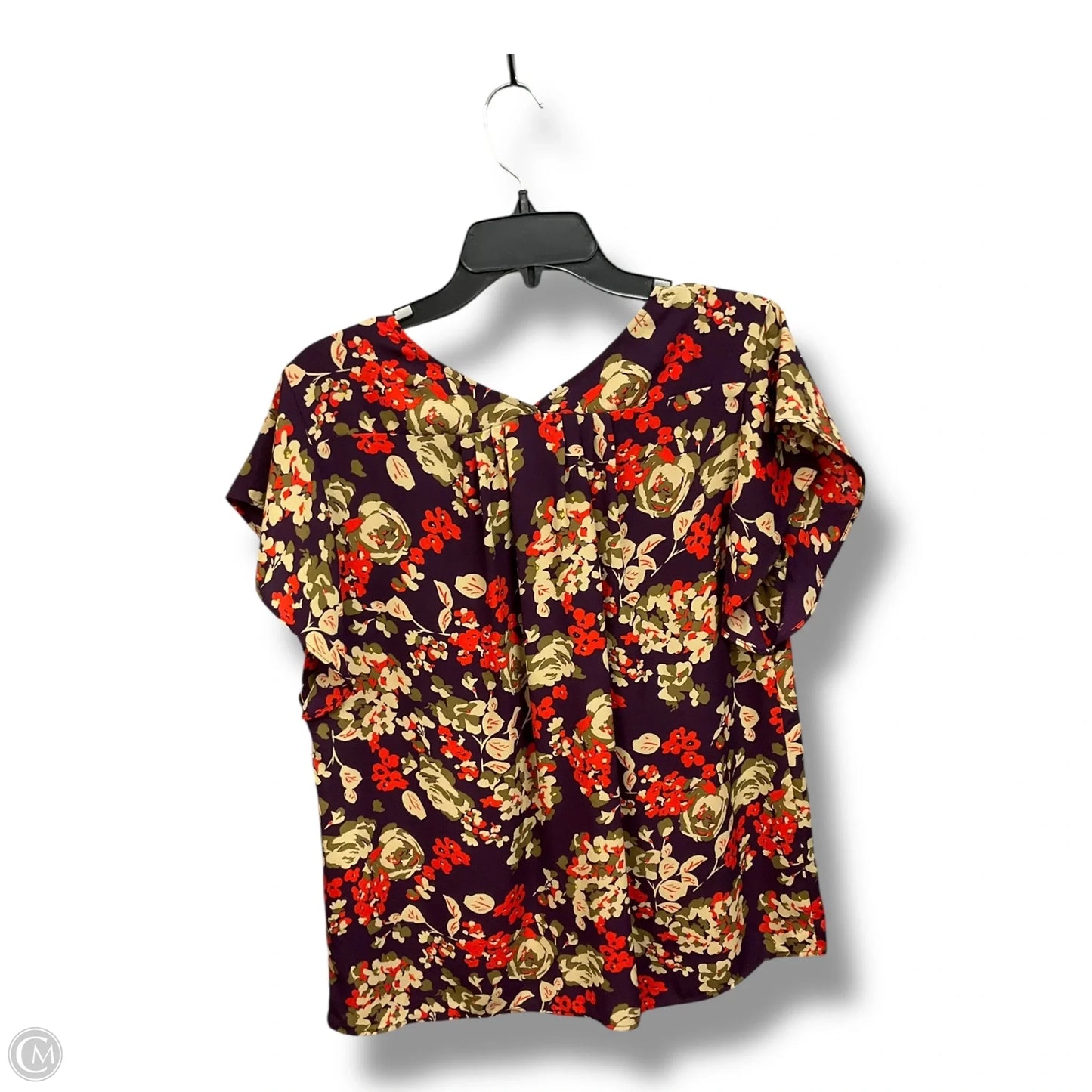 Top Sleeveless By Cabi In Floral Print, Size: M