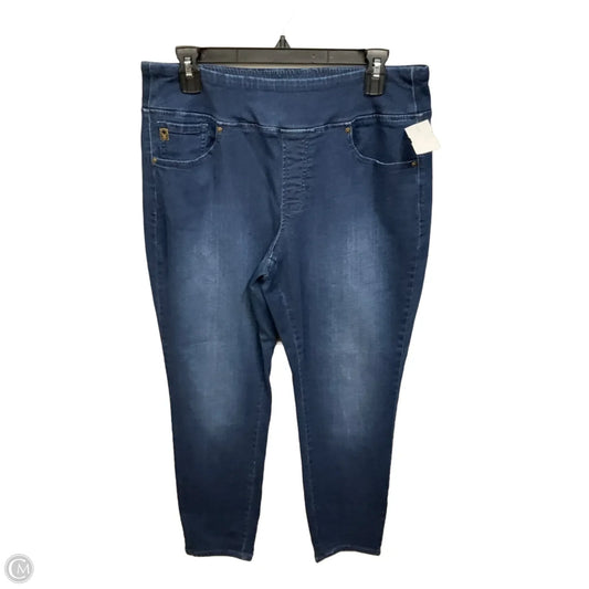 Jeans Skinny By Belle By Kim Gravel In Blue Denim, Size: 14