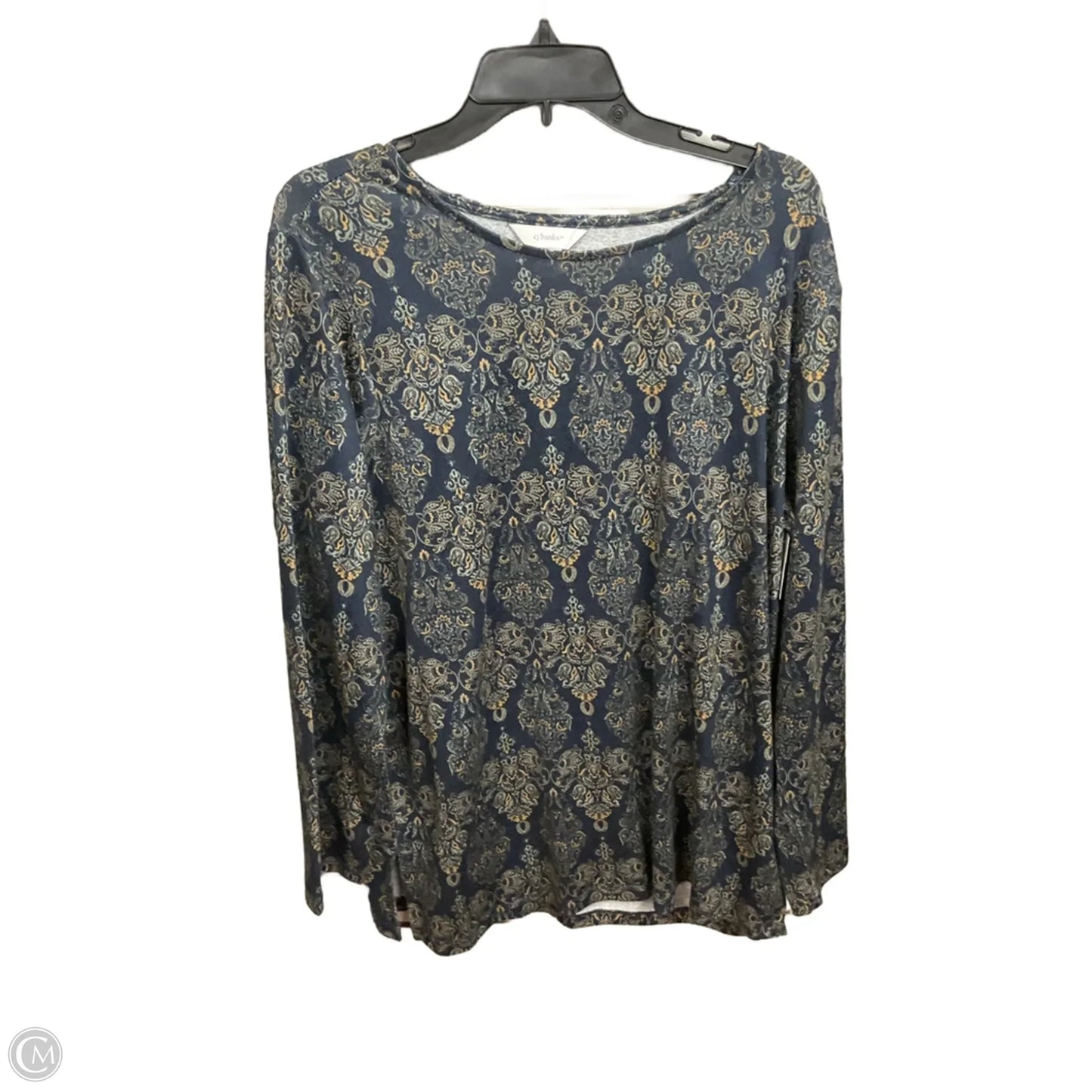 Top Long Sleeve By Christopher And Banks In Paisley Print, Size: 1x