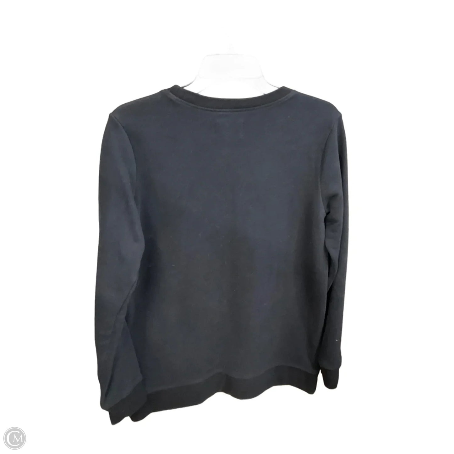 Sweatshirt Crewneck By Lands End In Black, Size: S