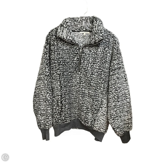 Jacket Faux Fur & Sherpa By Express In Black & White, Size: Xs