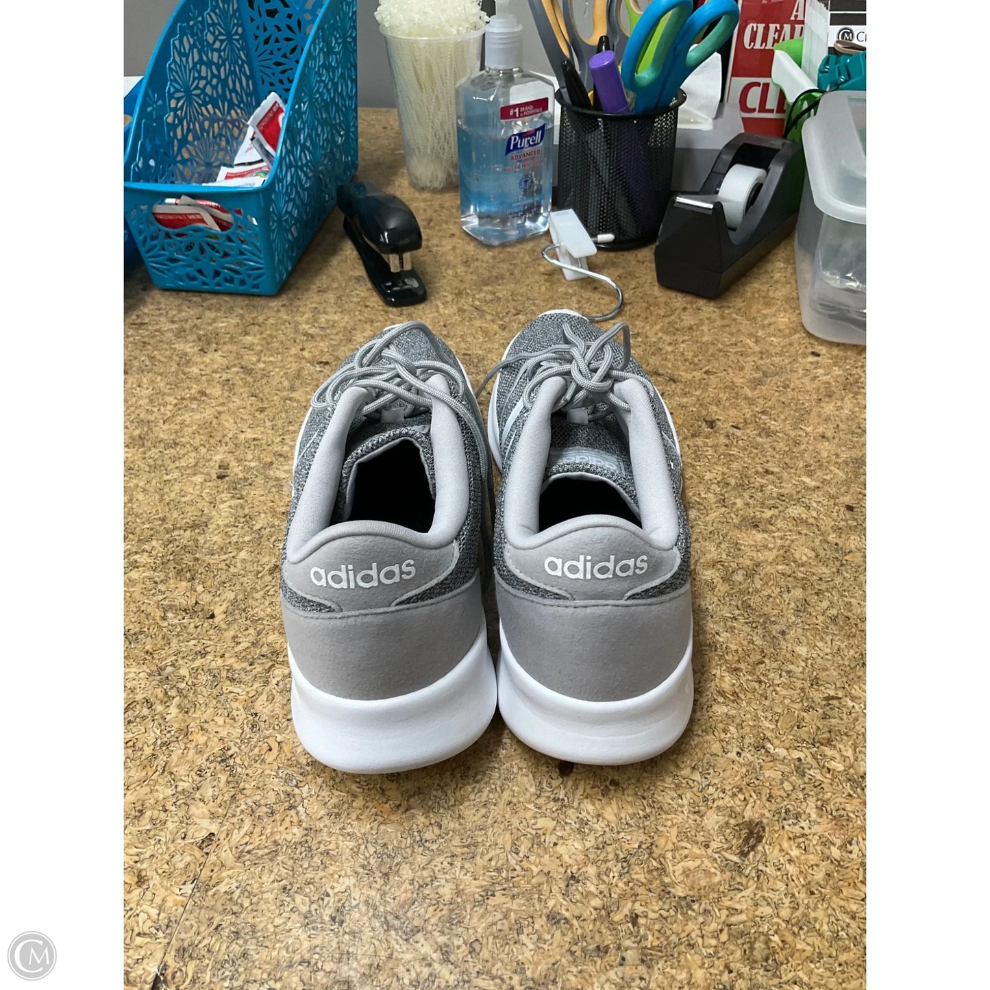 Shoes Athletic By Adidas In Grey & White, Size: 9