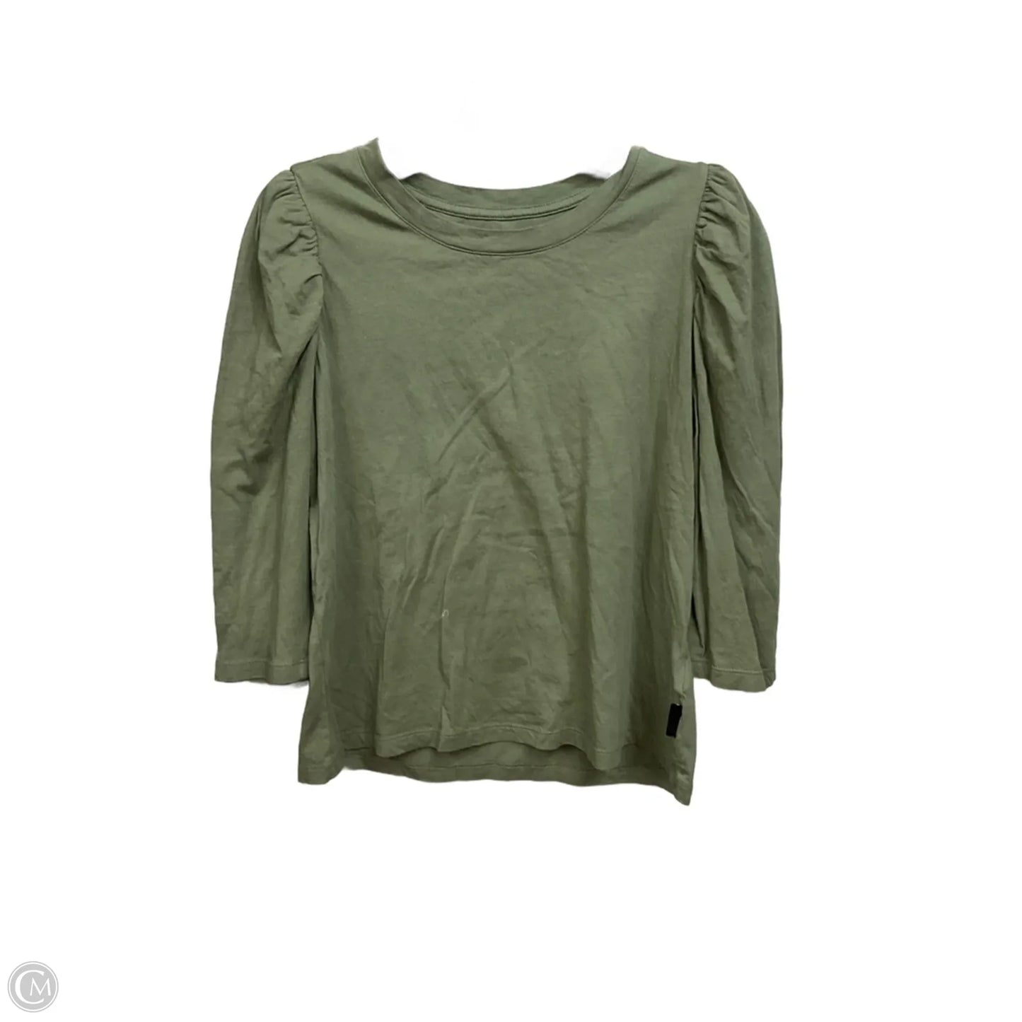 Top 3/4 Sleeve Basic By Calvin Klein In Green, Size: L