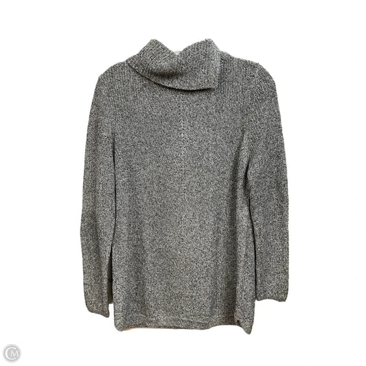 Sweater By Talbots In Black & Grey, Size: L