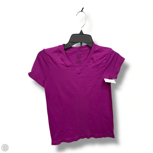Athletic Top Short Sleeve By Cmc In Purple, Size: Xs