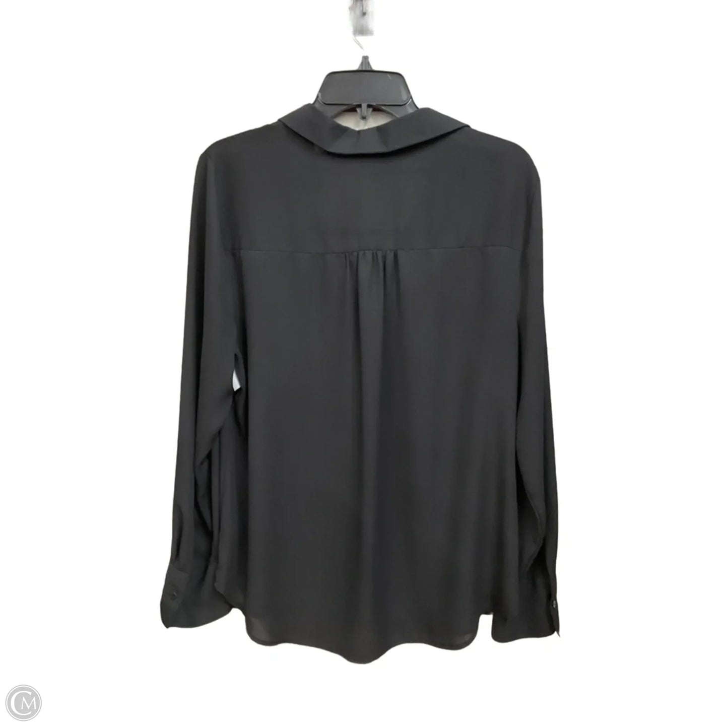 Blouse Long Sleeve By Worthington In Black, Size: L