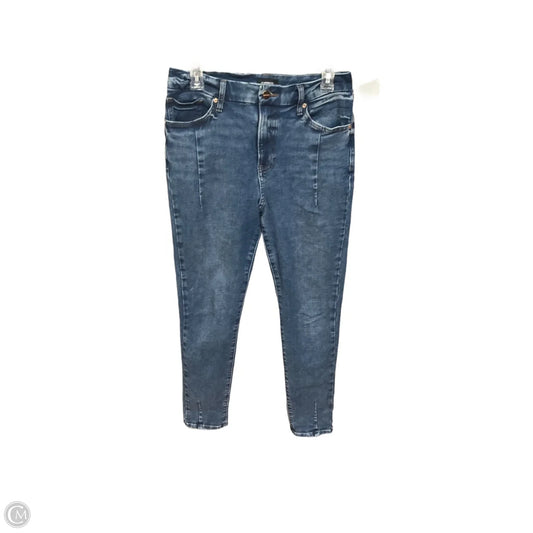 Jeans Skinny By Express In Blue Denim, Size: 8