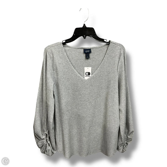Top Long Sleeve By Cmc In Silver, Size: S