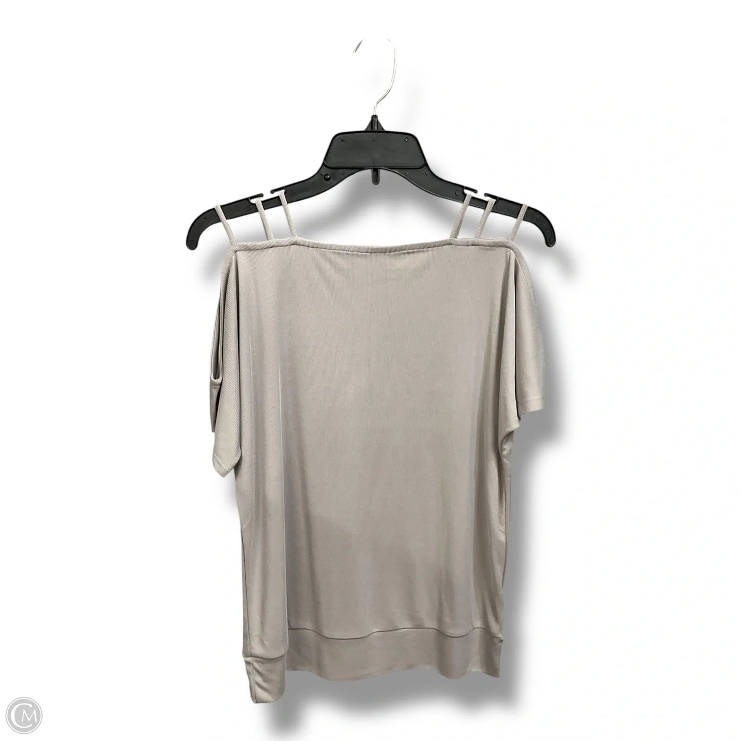 Top Short Sleeve By Buckle Black In Grey, Size: S