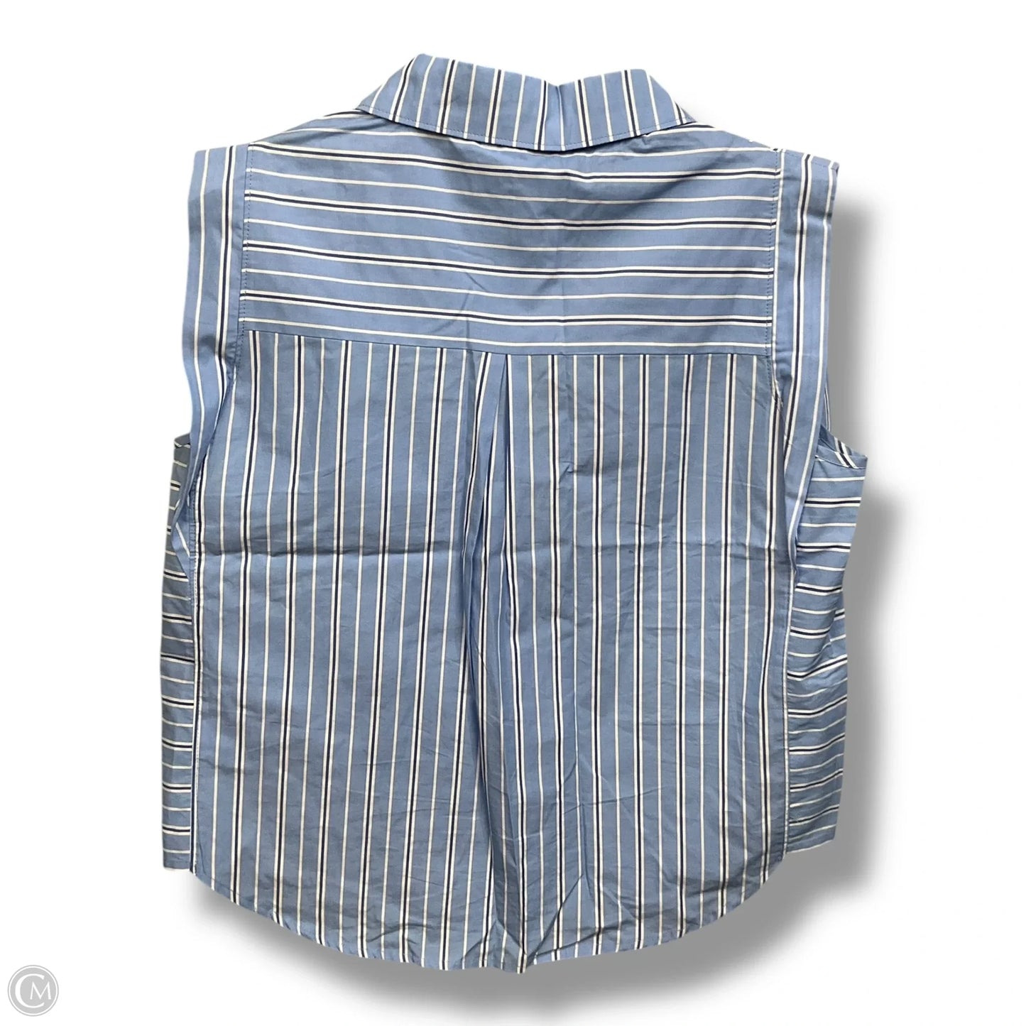 Top Sleeveless By Evereve In Striped Pattern, Size: M