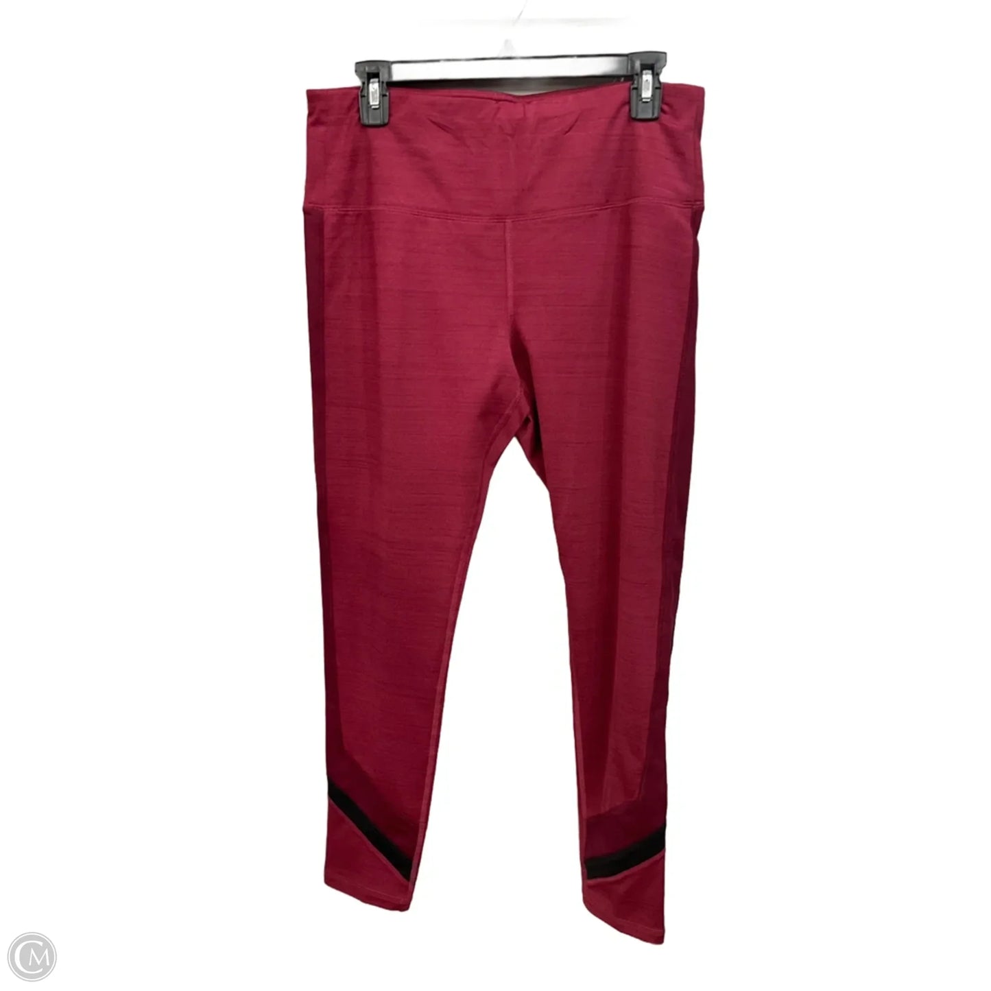 Athletic Pants 2pc By Reebok In Maroon, Size: L