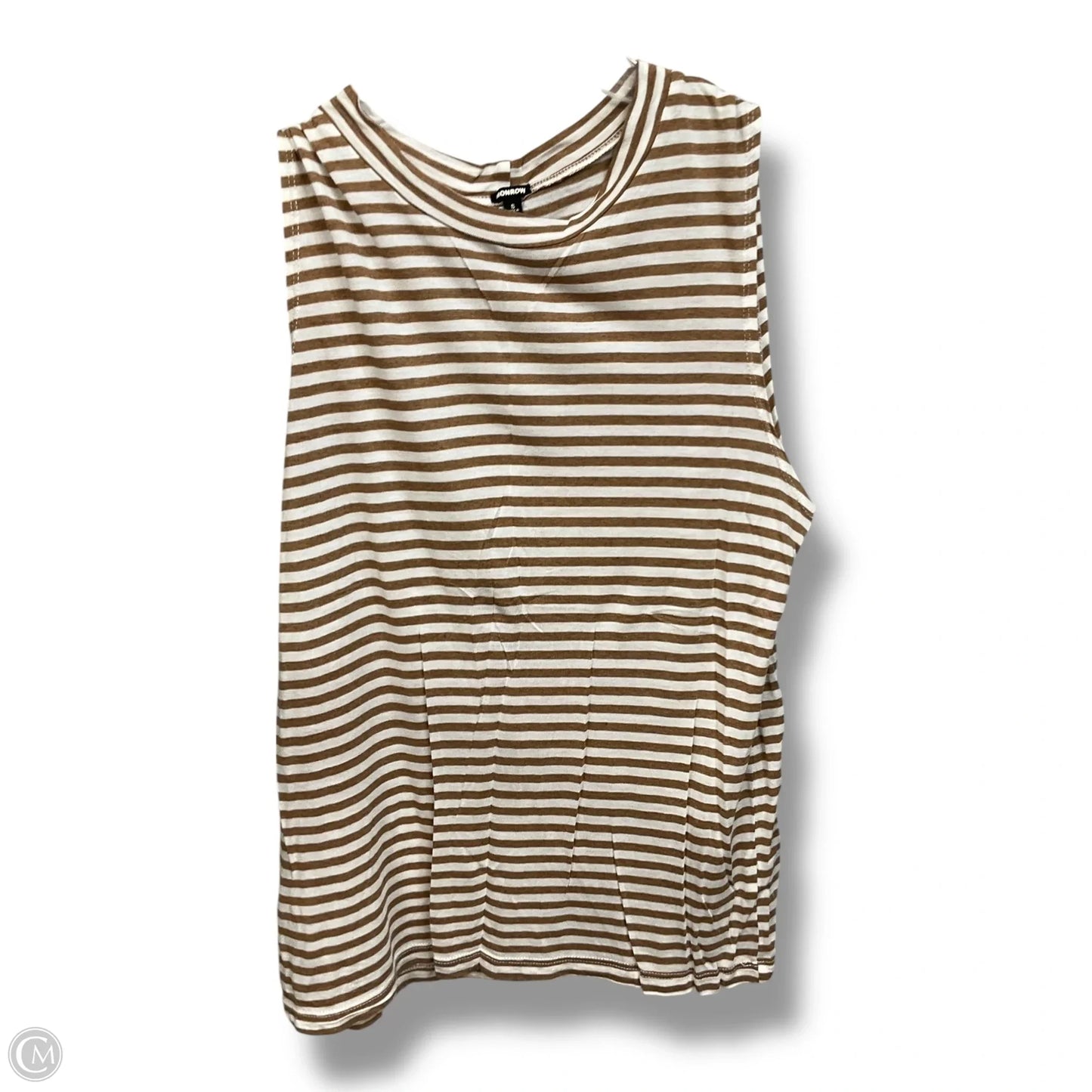 Top Sleeveless By Cmc In Striped Pattern, Size: S