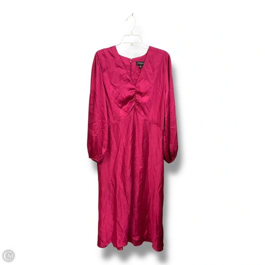 Dress Casual Maxi By Banana Republic In Maroon, Size: 1x