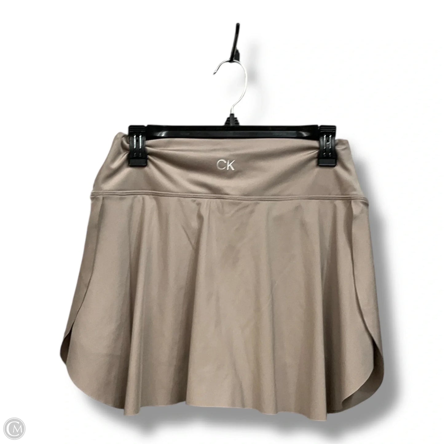 Athletic Skort By Calvin Klein In Tan, Size: M