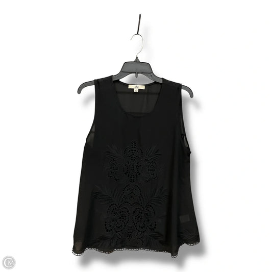 Top Sleeveless By Ya In Black, Size: L
