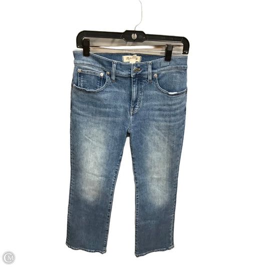 Jeans Straight By Madewell In Blue Denim, Size: 4