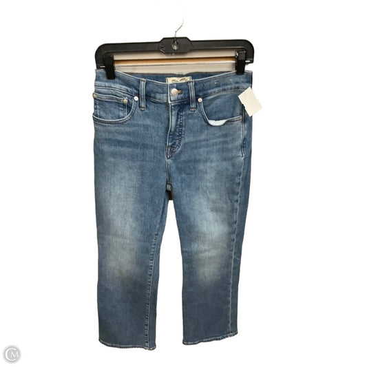 Jeans Straight By Madewell In Blue Denim, Size: 4