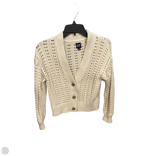 Cardigan By Gap In Cream, Size: S