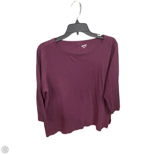 Top Long Sleeve Basic By Duluth Trading In Purple, Size: Xxl