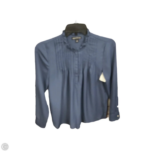 Blouse 3/4 Sleeve By J. Crew In Blue, Size: Xs