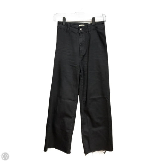 Jeans Wide Leg By Clothes Mentor In Black Denim, Size: 4
