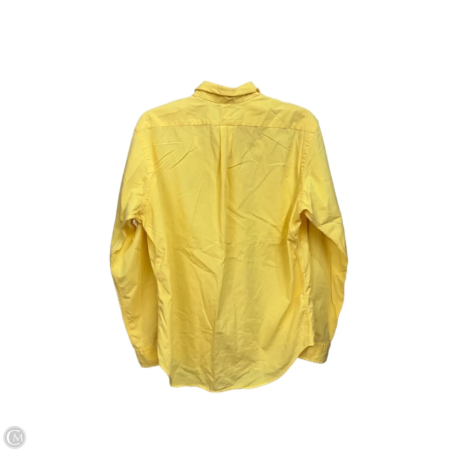 Blouse Long Sleeve By Ralph Lauren In Yellow, Size: M