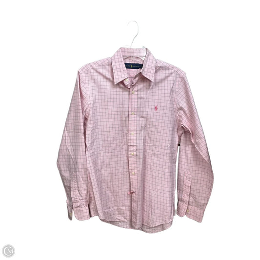 Blouse Long Sleeve By Ralph Lauren In Pink, Size: S