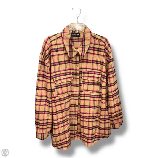 Jacket Shirt By Lane Bryant In Plaid Pattern, Size: 2x