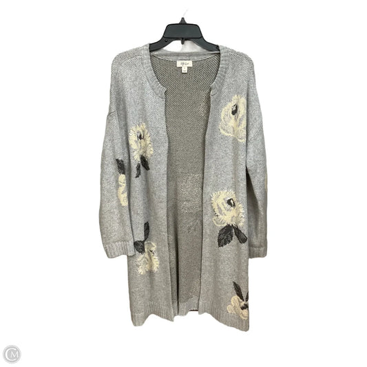 Cardigan By Style And Company In Grey, Size: L