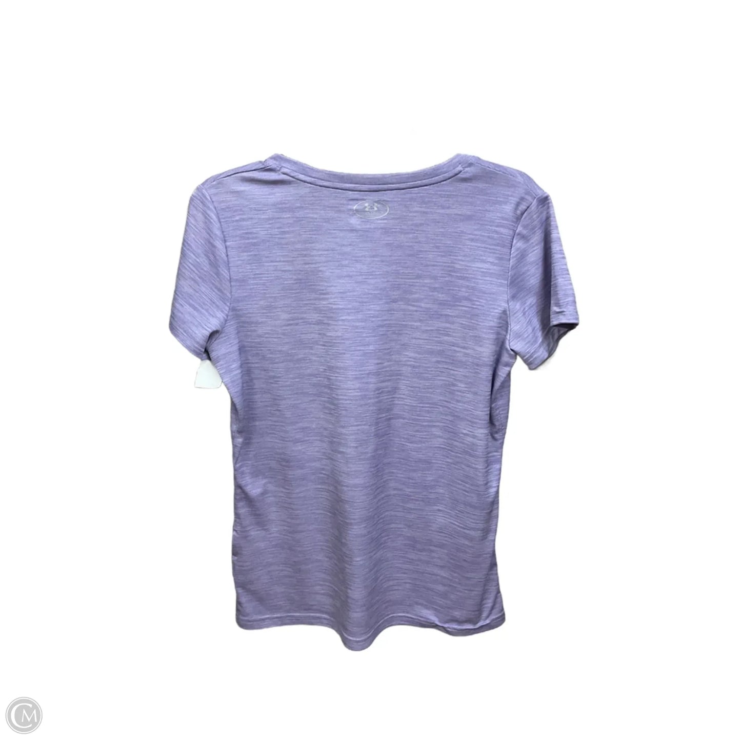 Athletic Top Short Sleeve By Under Armour In Purple, Size: M