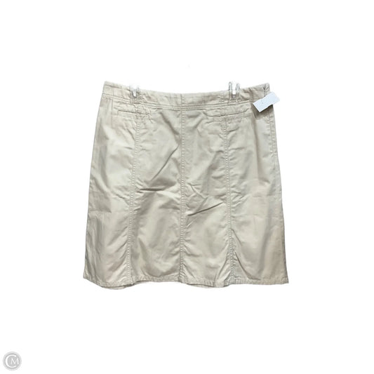 Skirt Midi By Eddie Bauer In Cream, Size: 14