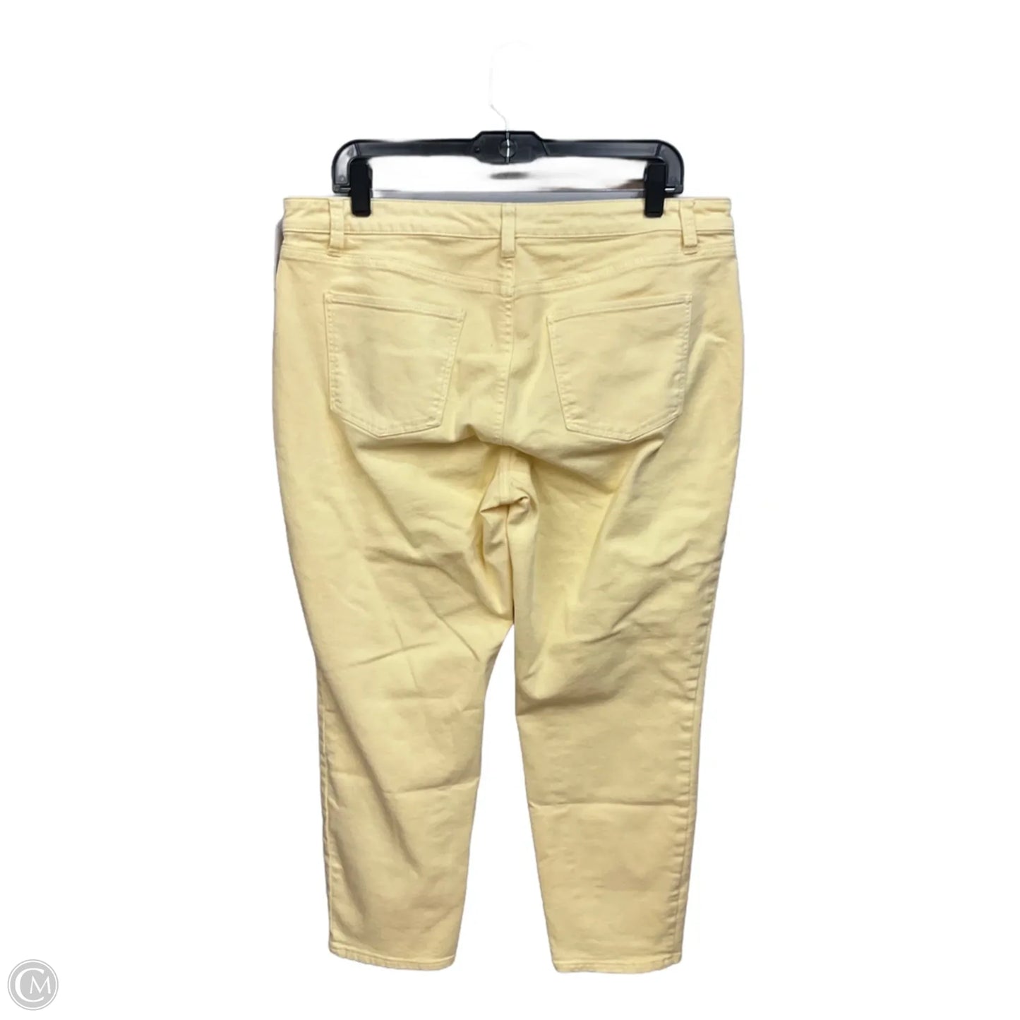 Jeans Skinny By Talbots In Yellow Denim, Size: 14p