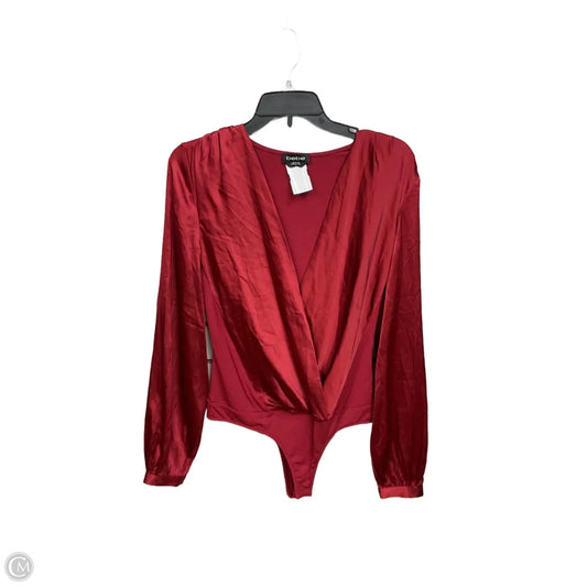 Bodysuit By Bebe In Maroon, Size: S
