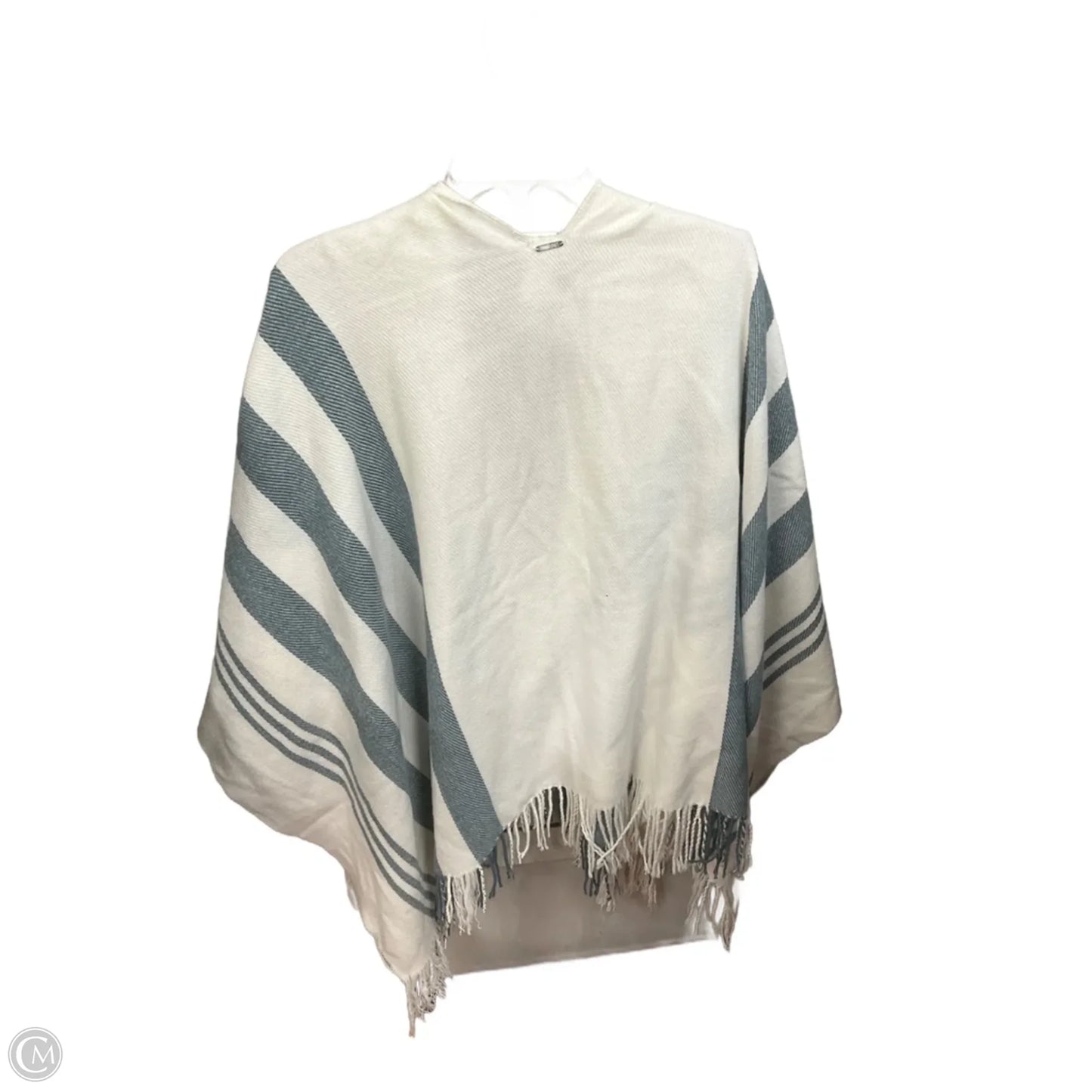 Shawl By Aldo In Blue & White, Size: Osfm
