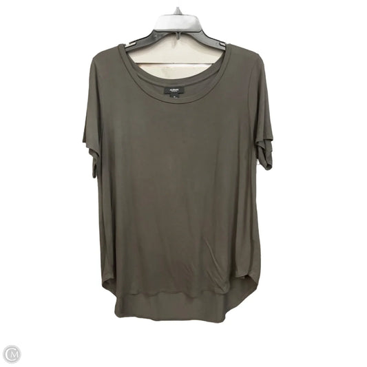 Top Short Sleeve Basic By Alfani In Grey, Size: 1x