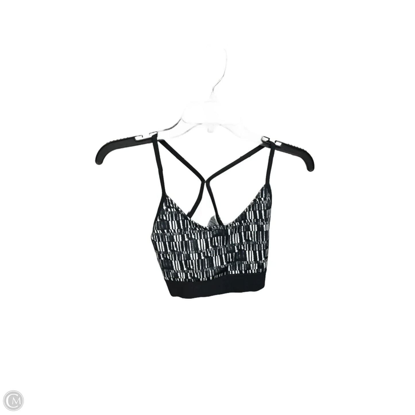 Athletic Bra By Champion In Black & White, Size: M